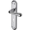 Heritage Brass Charlbury Polished Chrome Door Handles(Sold In Pairs)