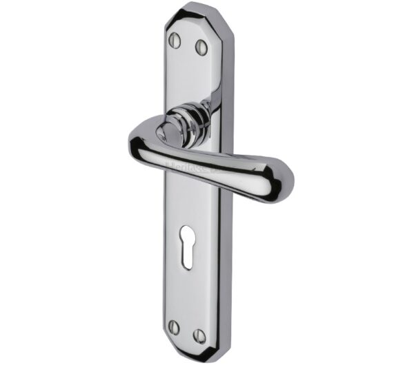 Heritage Brass Charlbury Polished Chrome Door Handles(Sold In Pairs)