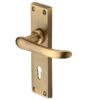 Heritage Brass Windsor Antique Brass Door Handles (Sold In Pairs)