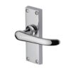 Heritage Brass Windsor Short Polished Chrome Door Handles(Sold In Pairs)