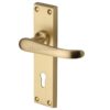 Heritage Brass Windsor Satin Brass Door Handles(Sold In Pairs)