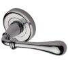 Heritage Brass Roma Polished Chrome Door Handles On Round Rose (Sold In Pairs)