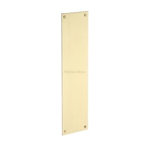 Heritage Brass Flat Fingerplate (305Mm X 76Mm), Satin Brass Finish