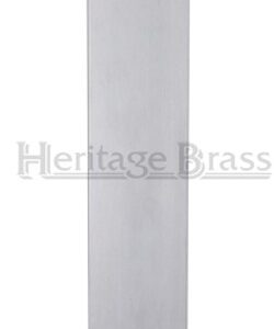 Heritage Brass Flat Fingerplate (305Mm X 76Mm), Satin Chrome Finish