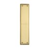 Heritage Brass Raised Fingerplate (282Mm X 63Mm), Satin Brass Finish