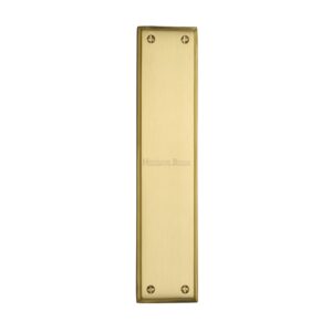 Heritage Brass Raised Fingerplate (282Mm X 63Mm), Satin Brass Finish