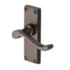 Heritage Brass Bedford Short Matt Bronze Door Handles (Sold In Pairs)