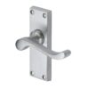 Heritage Brass Bedford Satin Chrome Door Handles (Sold In Pairs)