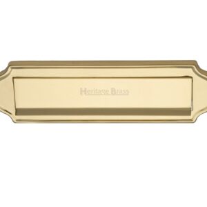 Heritage Brass Gravity Letter Plate (280Mm X 78Mm), Polished Brass