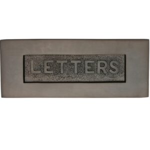 Heritage Brass Letters Embossed Letter Plate (254Mm X 101Mm), Matt Bronze