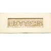 Heritage Brass Letters Embossed Letter Plate (254Mm X 101Mm), Polished Brass