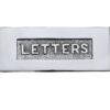 Heritage Brass Letters Embossed Letter Plate (254Mm X 101Mm), Polished Chrome