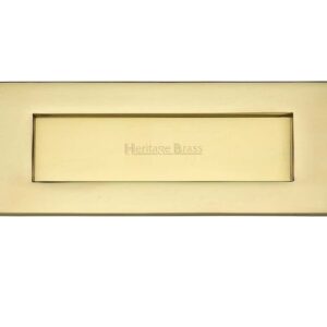 Heritage Brass Letter Plate (Various Sizes), Polished Brass