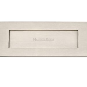 Heritage Brass Letter Plate (Various Sizes), Satin Nickel