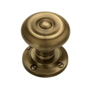 Heritage Brass Aylesbury Mortice Door Knobs, Antique Brass (Sold In Pairs)