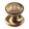 Heritage Brass Round Centre Door Knob, Antique Brass