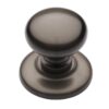 Heritage Brass Round Centre Door Knob, Matt Bronze