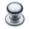 Heritage Brass Round Centre Door Knob, Satin Chrome