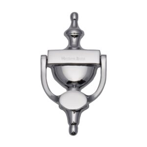 Heritage Brass Urn Door Knocker (Small Or Large), Polished Chrome