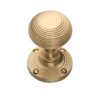 Heritage Brass Reeded Mortice Door Knobs, Satin Brass Sold In Pairs)