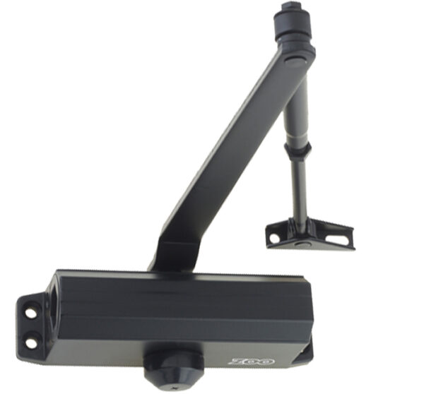 Zoo Hardware, Fixed Power Size 3 Overhead Door Closer, Black