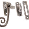 Jedo Collection Valley Forge Curly Tail Casement Window Fastener (90Mm X 55Mm), Pewter Patina