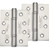 Zoo Hardware Vier Precision 4 Inch Grade 14 High Performance Hinge, Satin Stainless Steel (Sold In Pairs)