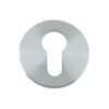 Zoo Hardware Vier Euro Profile Key Escutcheon, Satin Stainless Steel