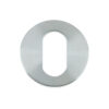 Zoo Hardware Vier Oval Profile Key Escutcheon, Satin Stainless Steel