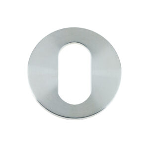 Zoo Hardware Vier Oval Profile Key Escutcheon, Satin Stainless Steel