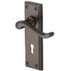 Heritage Brass Edwardian Matt Bronze Door Handles (Sold In Pairs)