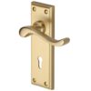 Heritage Brass Edwardian Satin Brass Door Handles (Sold In Pairs)