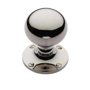 Heritage Brass Westminster Mortice Door Knobs, Polished Nickel (Sold In Pairs)