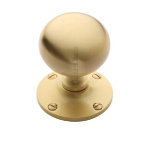 Heritage Brass Westminster Mortice Door Knobs, Satin Brass (Sold In Pairs)