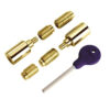 Sash Window Locking Security Stop, Polished Brass