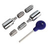 Sash Window Locking Security Stop, Polished Chrome