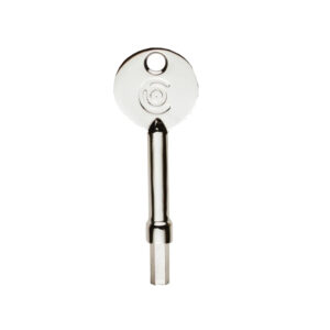 Operating Key To Suit Window Fittings, Polished Chrome