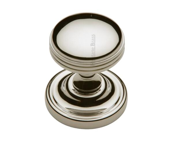 Heritage Brass Whitehall Mortice Door Knobs, Polished Nickel (Sold In Pairs)