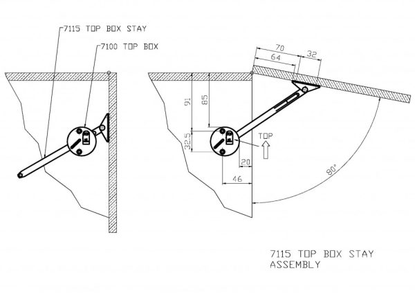 Lift Up Flap Stay