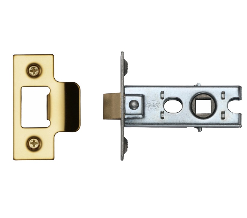 Heritage Brass Standard Duty 2.5 Inch Or 3 Inch Tubular Latches (Bolt Through), Polished Brass