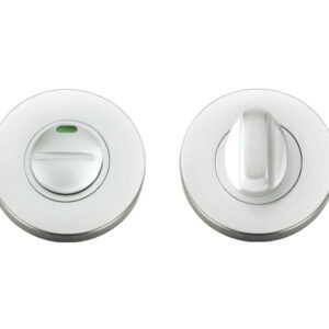 Zoo Hardware Architectural Aluminium Turn & Release With Indicator, Satin Aluminium