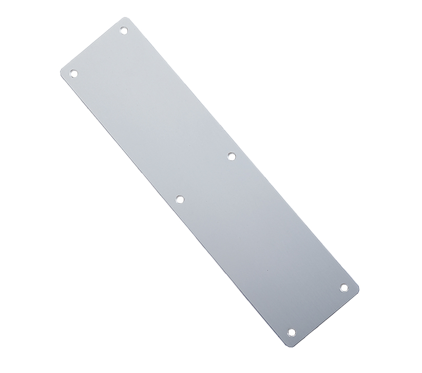 Zoo Hardware Architectural Aluminium Finger Plates (75Mm - 300Mm To 650Mm, Satin Aluminium