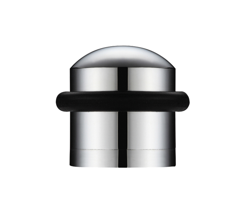 Zoo Hardware Domed Floor Mounted Door Stop, Polished Chrome