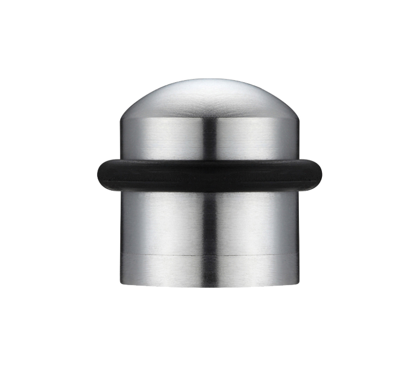 Zoo Hardware Domed Floor Mounted Door Stop, Satin Chrome