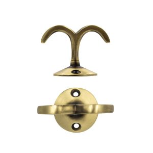 Zoo Hardware ZAB87FB Under Counter Hook Florentine Bronze