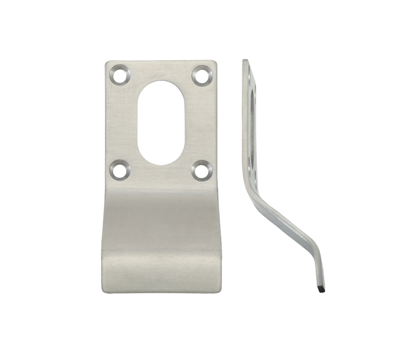 Zoo Hardware Zas Cylinder Latch Pull Oval Profile (88Mm X 43Mm), Satin Stainless Steel