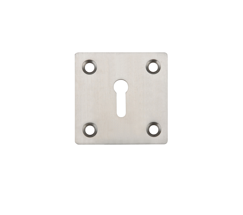 Zoo Hardware Zas Square Standard Profile Escutcheon (50Mm X 50Mm), Satin Stainless Steel