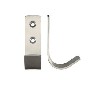 Zoo Hardware Zas Single Coat Hook, Satin Stainless Steel