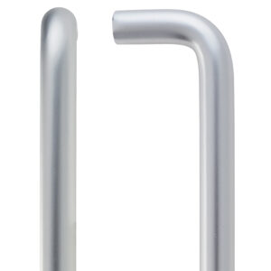 Zoo Hardware Contract Aluminium D Pull Handle (19Mm Bar Diameter), Satin Aluminium