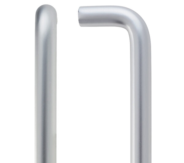 Zoo Hardware Contract Aluminium D Pull Handle (19Mm Bar Diameter), Satin Aluminium